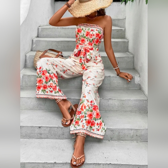 SHEIN Strapless Jumpsuit - Picture 1 of 3
